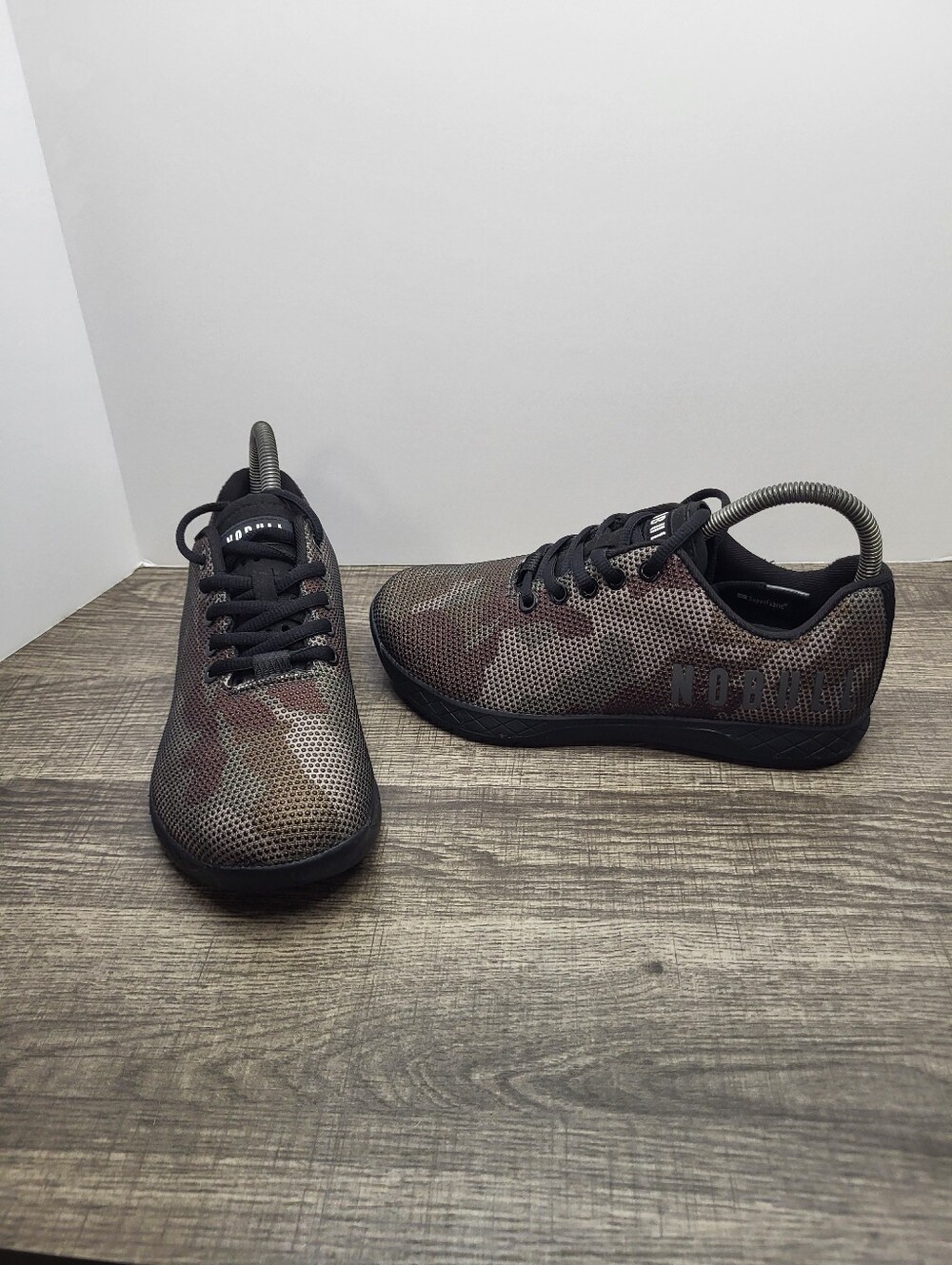 Nobull Dark Camo Camouflage Trainers Black Athletic Shoes Women's Size 7.5